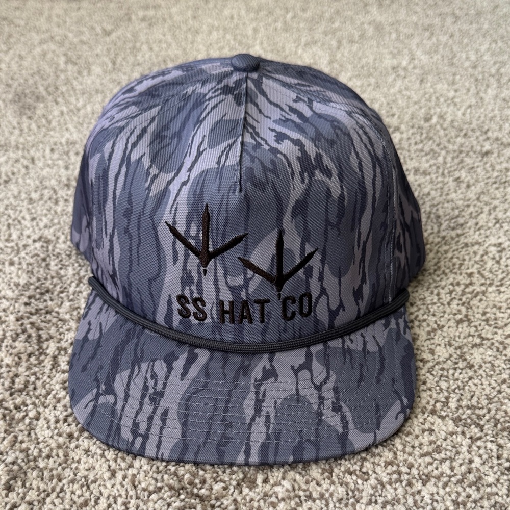 NEW Southern String SS Hat Co Gray Camouflage